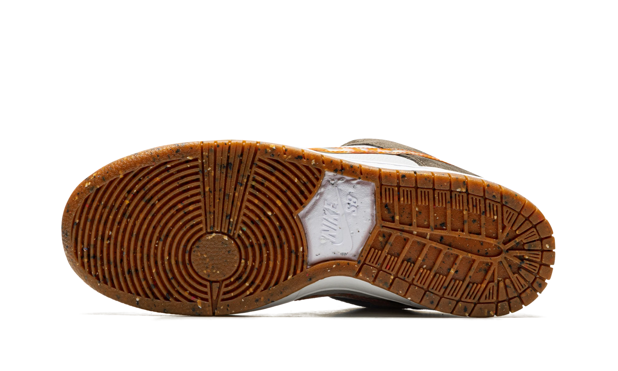 Outer rubber sole of the Nike SB Dunk Low Crushed D.C. (DH7782-001).