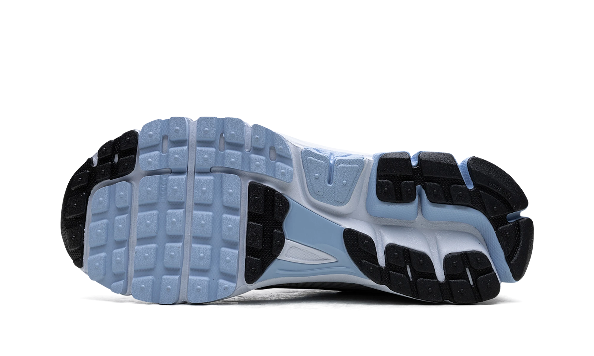 Outer rubber sole of the Nike Zoom Vomero 5 Metallic Silver Blue Tint (HF1877-100).