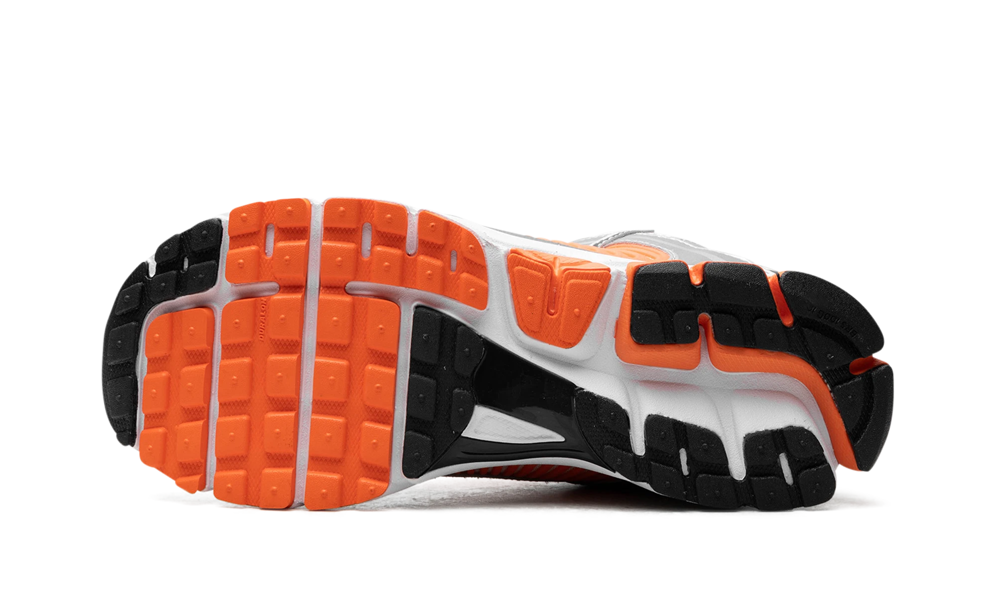Zunanja gumijasta podplata Nike Zoom Vomero 5 Platinum Tint Safety Orange (FJ4151-002).
