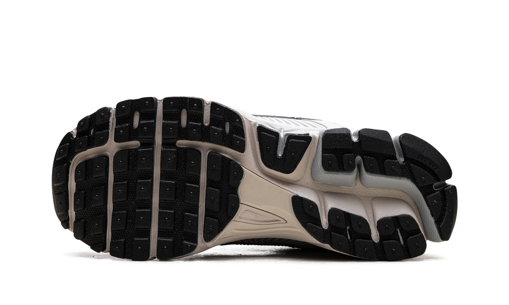 Sola exterior de borracha da Nike Zoom Vomero 5 Pure Platinum (FN6742-002).