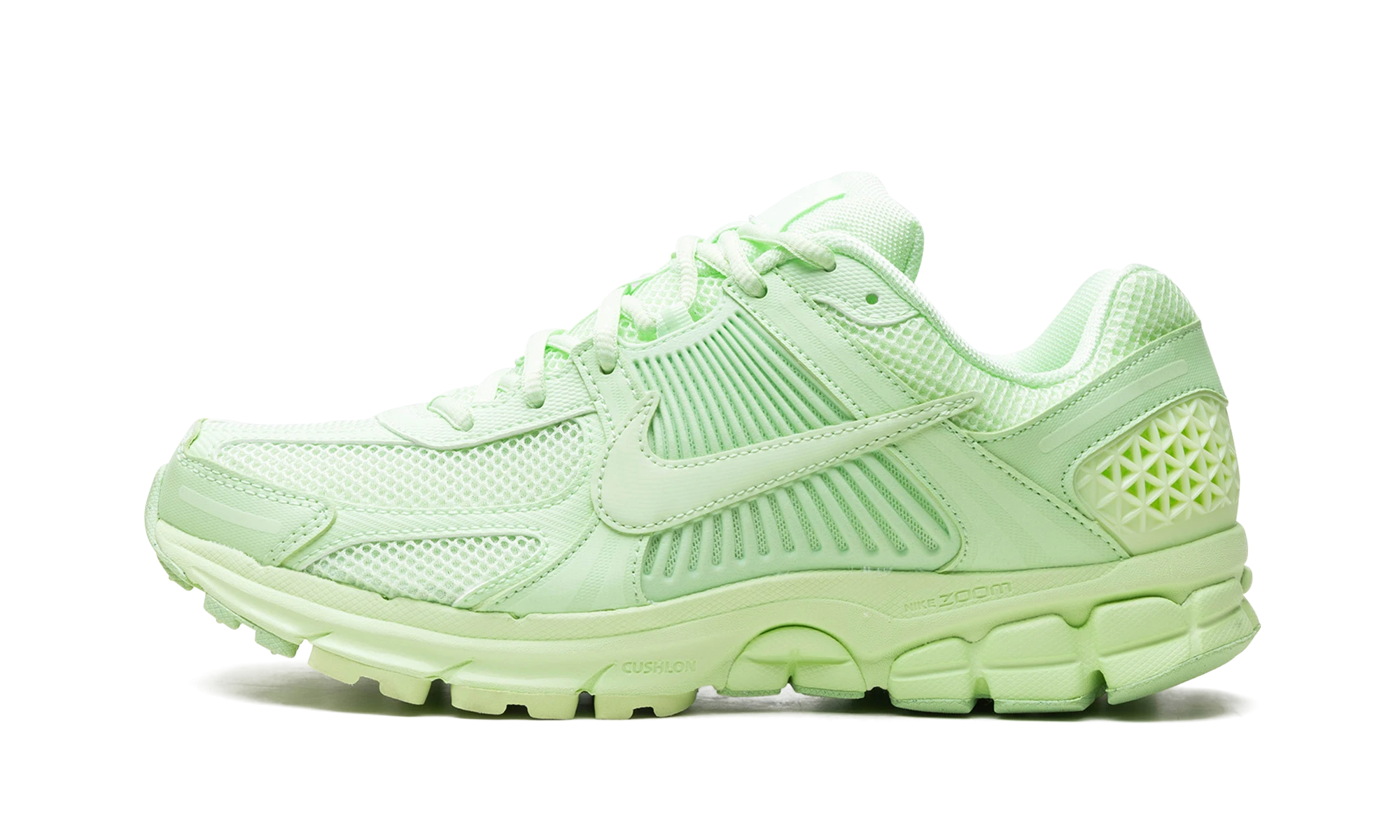 Sneaker Nike Zoom Vomero 5 Vapor Green (HF5493-301) in leather green — outer profile view.