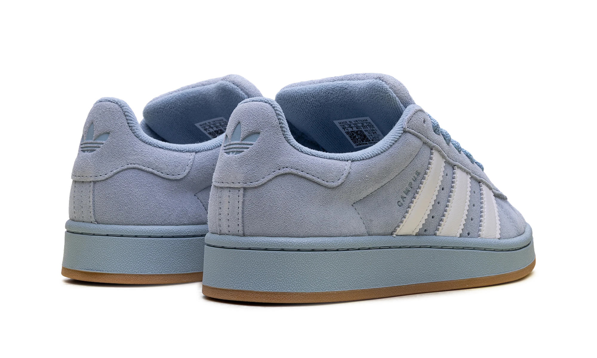 Adidas Campus 00s Wonder Blue White Gum (JH8791) - back view