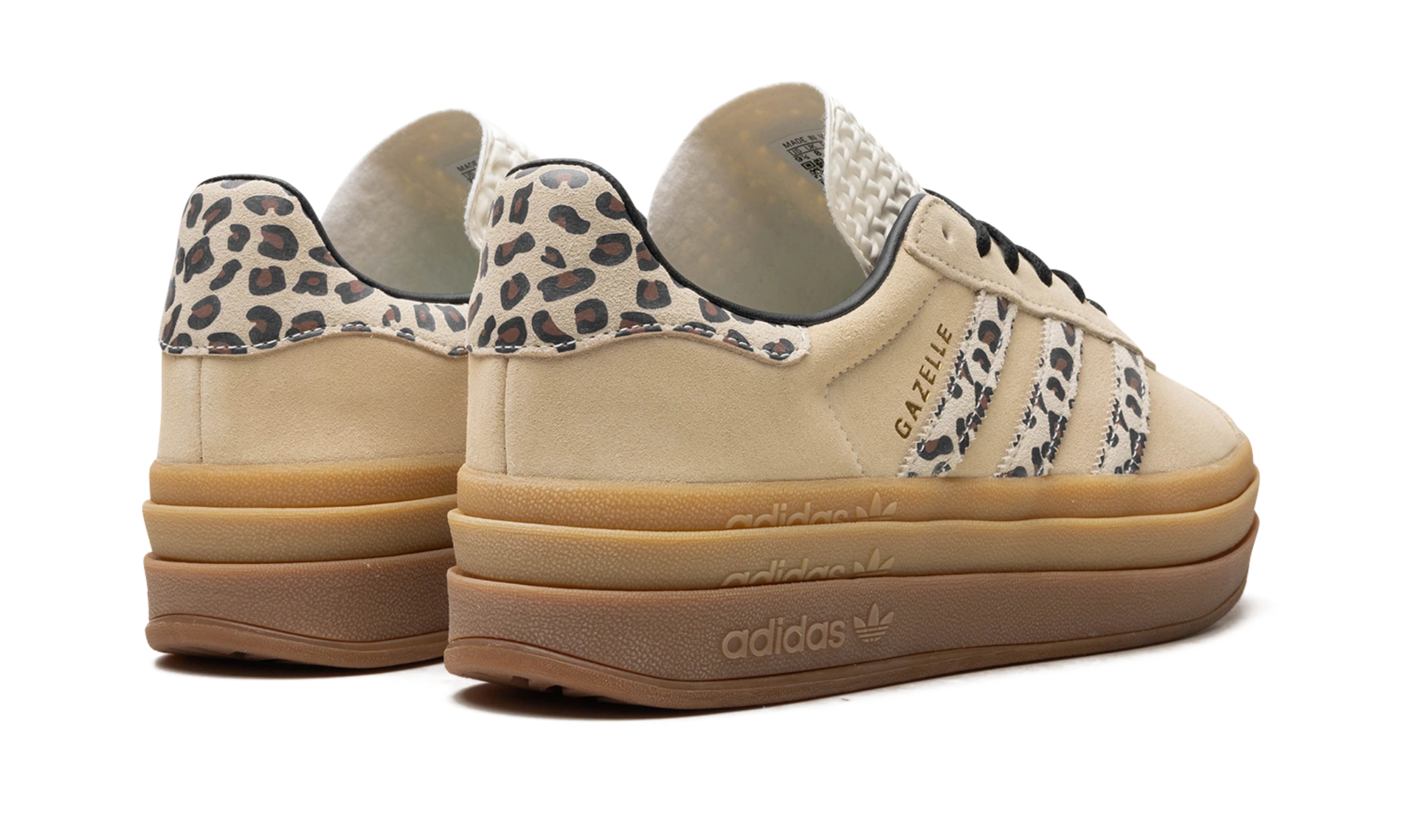 Pair of sneakers Adidas Gazelle Bold Cream Black Leopard (JI1370) brand new and authentic with original box.