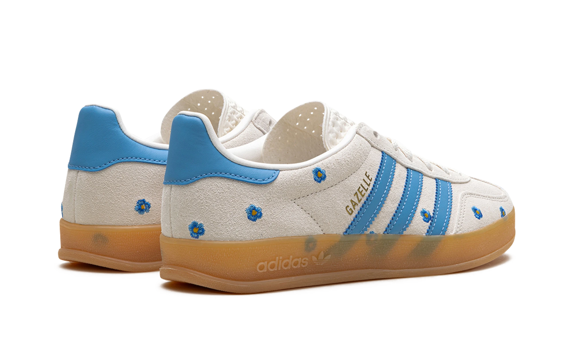 Adidas Gazelle Indoor Light Blue Floral (IF4491) - back view