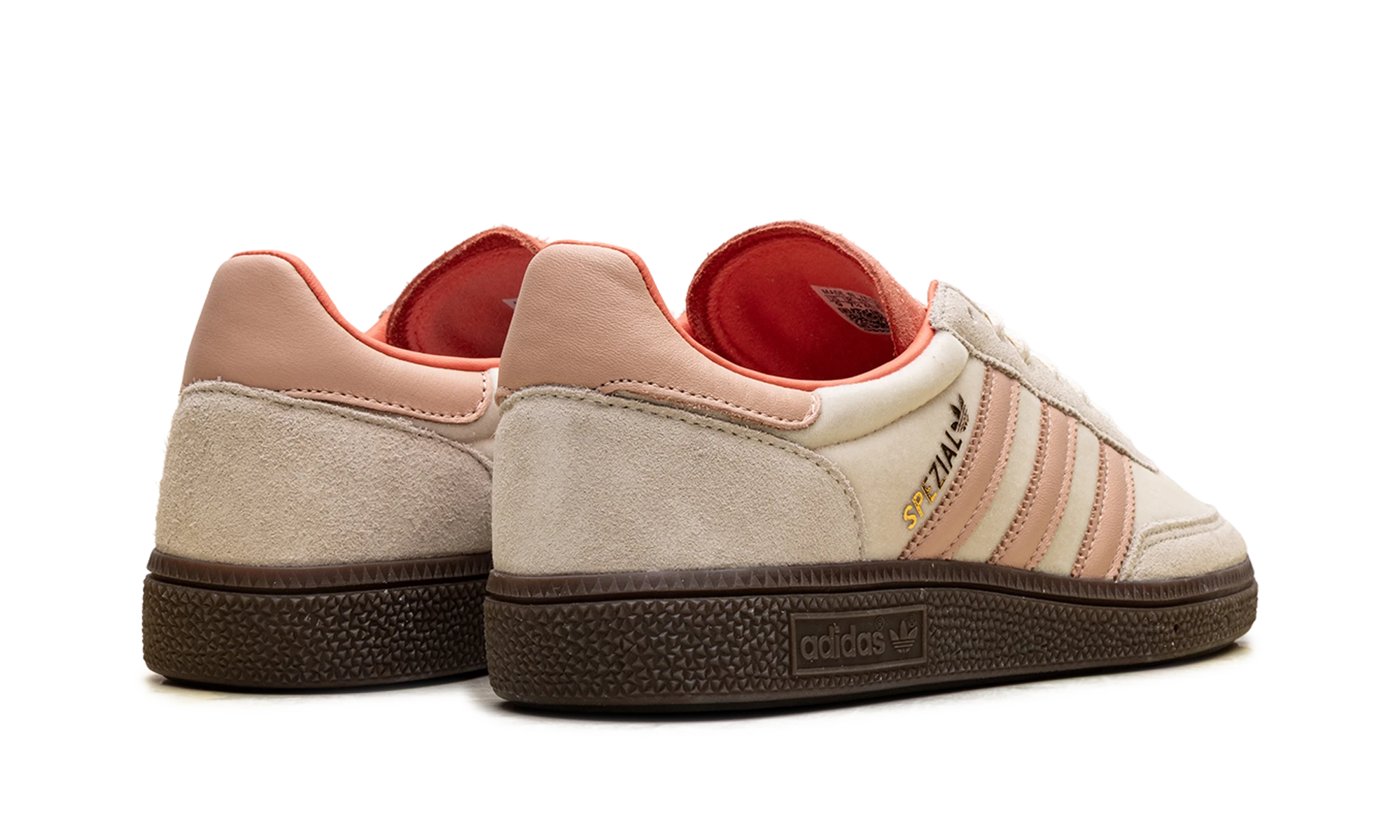 Pair of sneakers Adidas Handball Spezial Cream White Coral Velvet (JI2649) brand new and authentic with original box.
