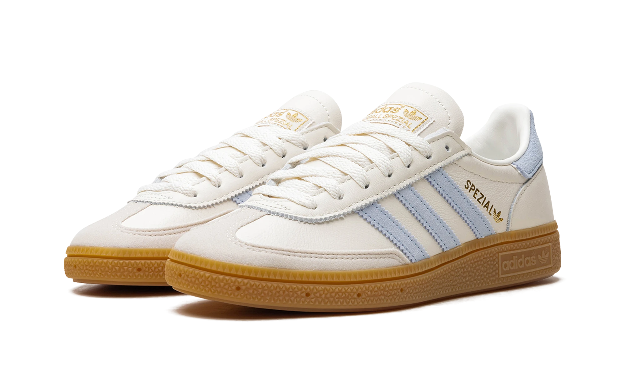 Detail vnitřní strany tenisky Adidas Handball Spezial Shadow Brown Alumina (IE3710) marron.