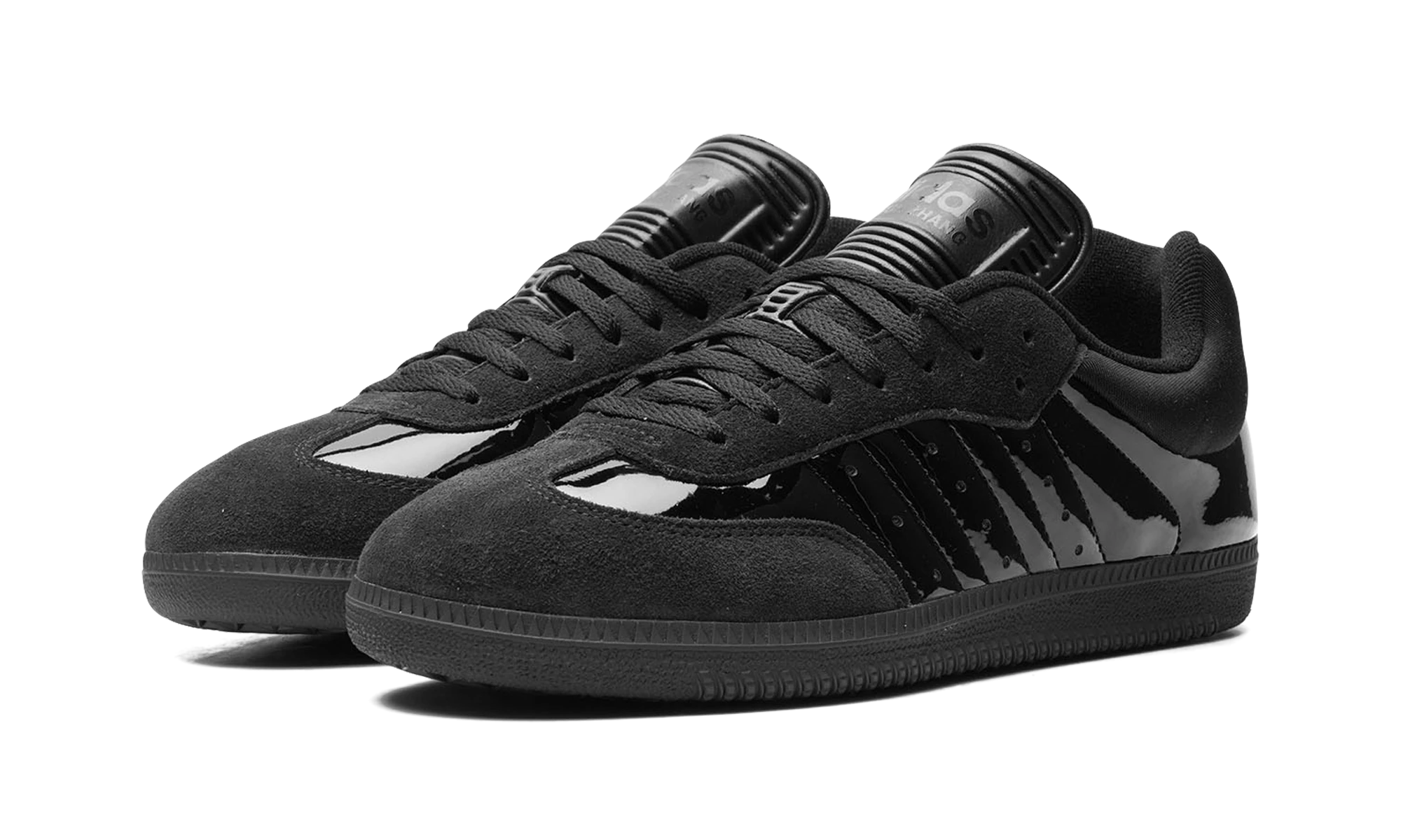 Detail of the inner side of the sneaker Adidas Samba Dingyun Zhang Black (IE3176) noir.