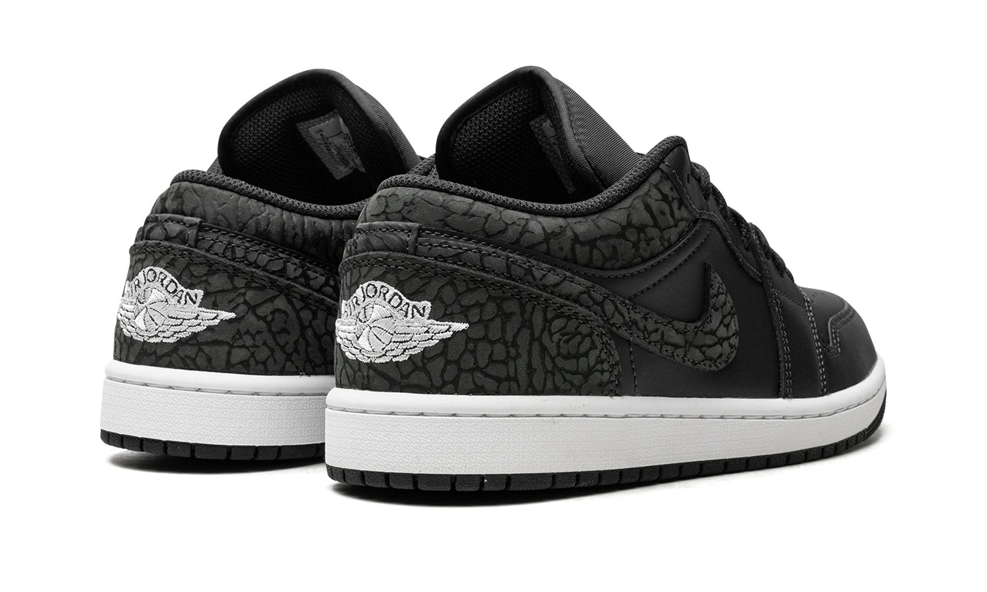 Paar Sneaker Air Jordan Jordan 1 Low SE Black Elephant (FB9907-001) – nagelneu und authentisch mit Originalkarton.