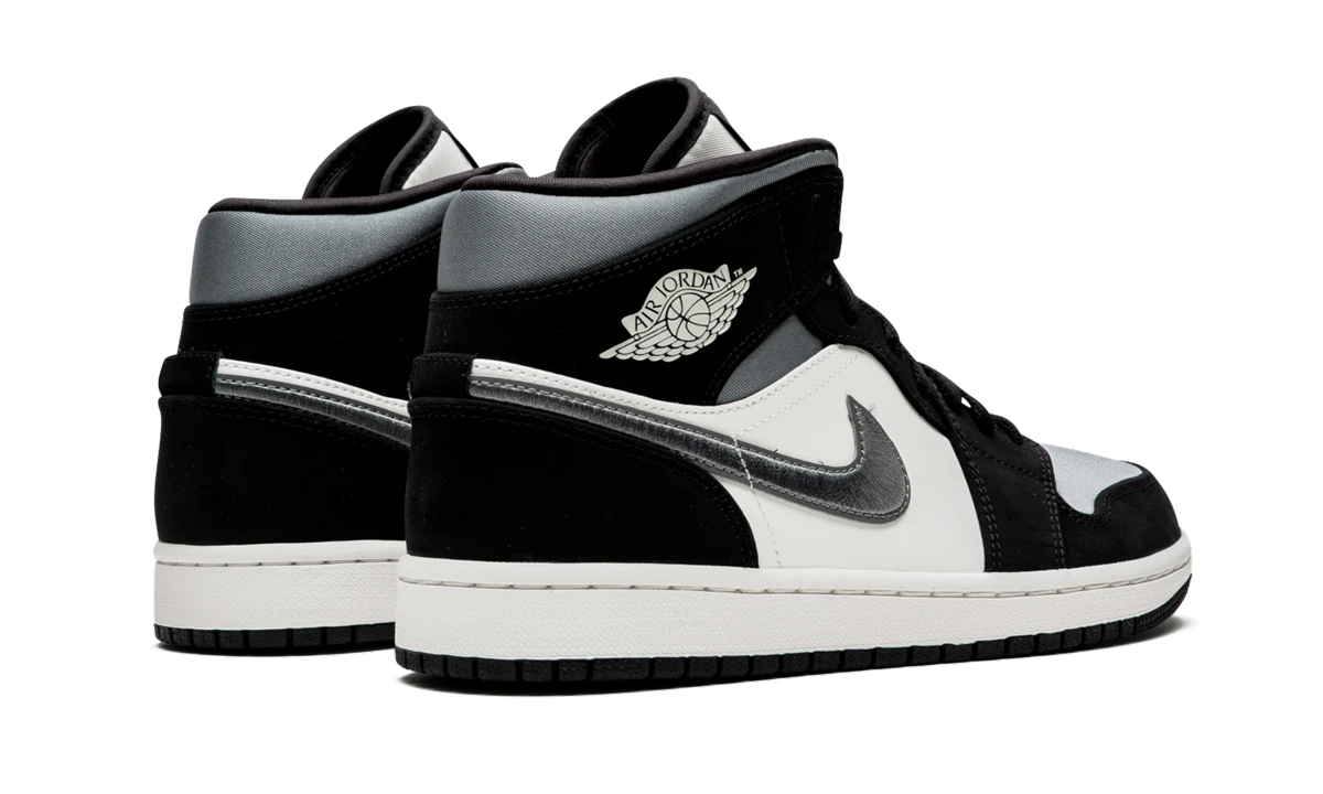 Pair of sneakers Air Jordan Jordan 1 Mid Satin Grey Toe (852542-011) brand new and authentic with original box.