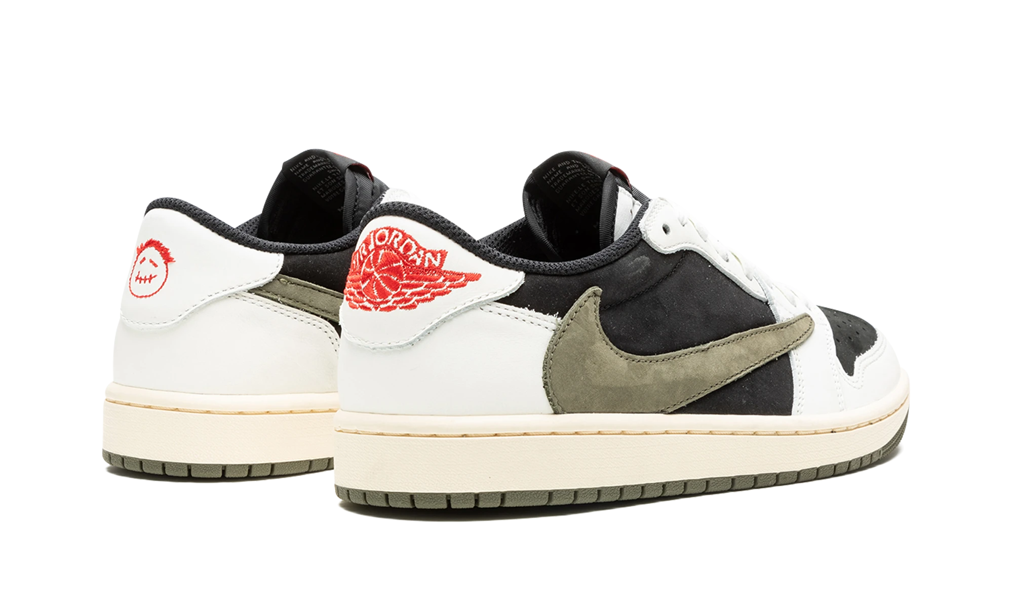 Air Jordan 1 Retro Low OG SP Travis Scott Olive (DZ4137-106) - back view