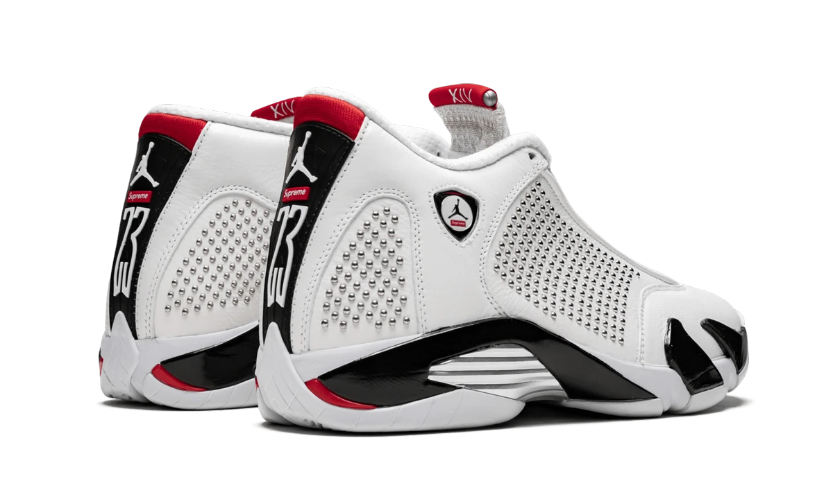 Pair of sneakers Air Jordan Jordan 14 Retro Supreme White (BV7630-106) brand new and authentic with original box.