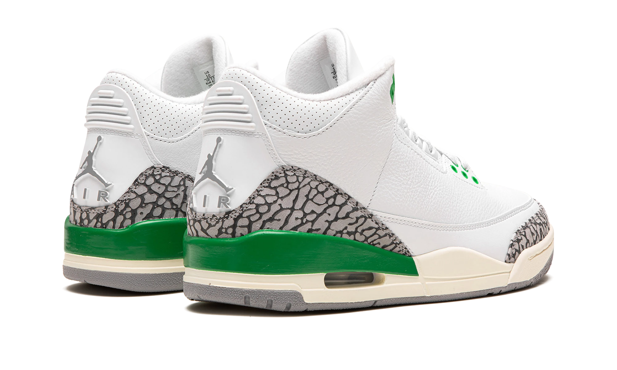 Air Jordan 3 Retro Lucky Green (CK9246-136) - back view