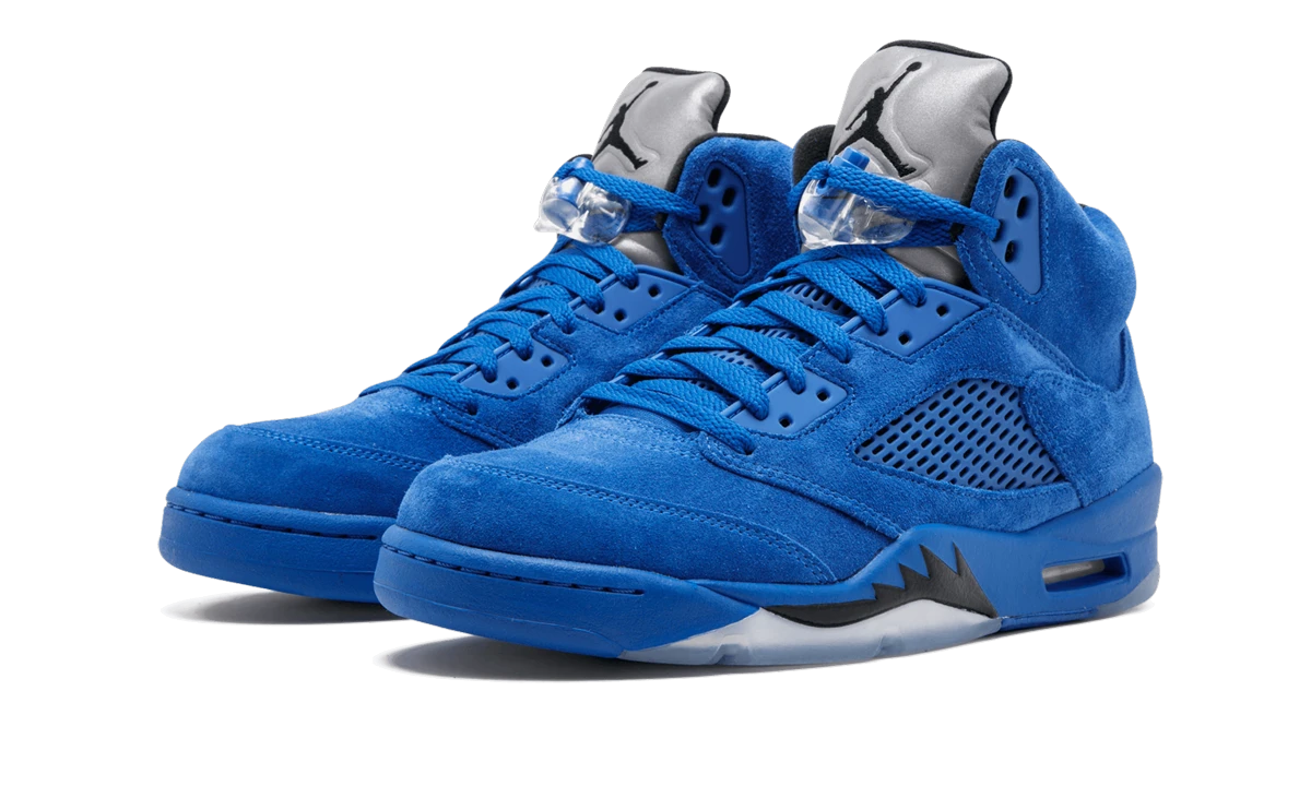 Air Jordan 5 Retro Blue Suede (136027-401) - front view