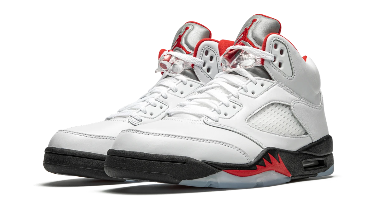 Air Jordan 5 Retro Fire Red Silver Tongue (DA1911-102) - front view