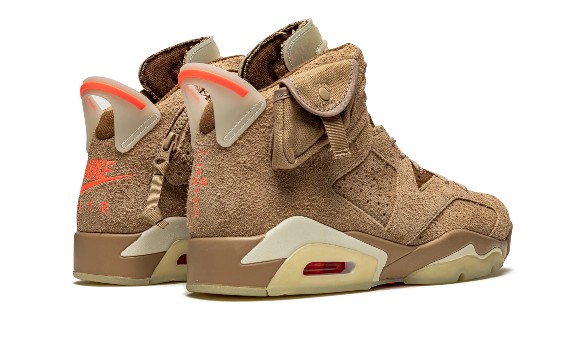 Air Jordan 6 Retro Travis Scott British Khaki (DH0690-200) - back view