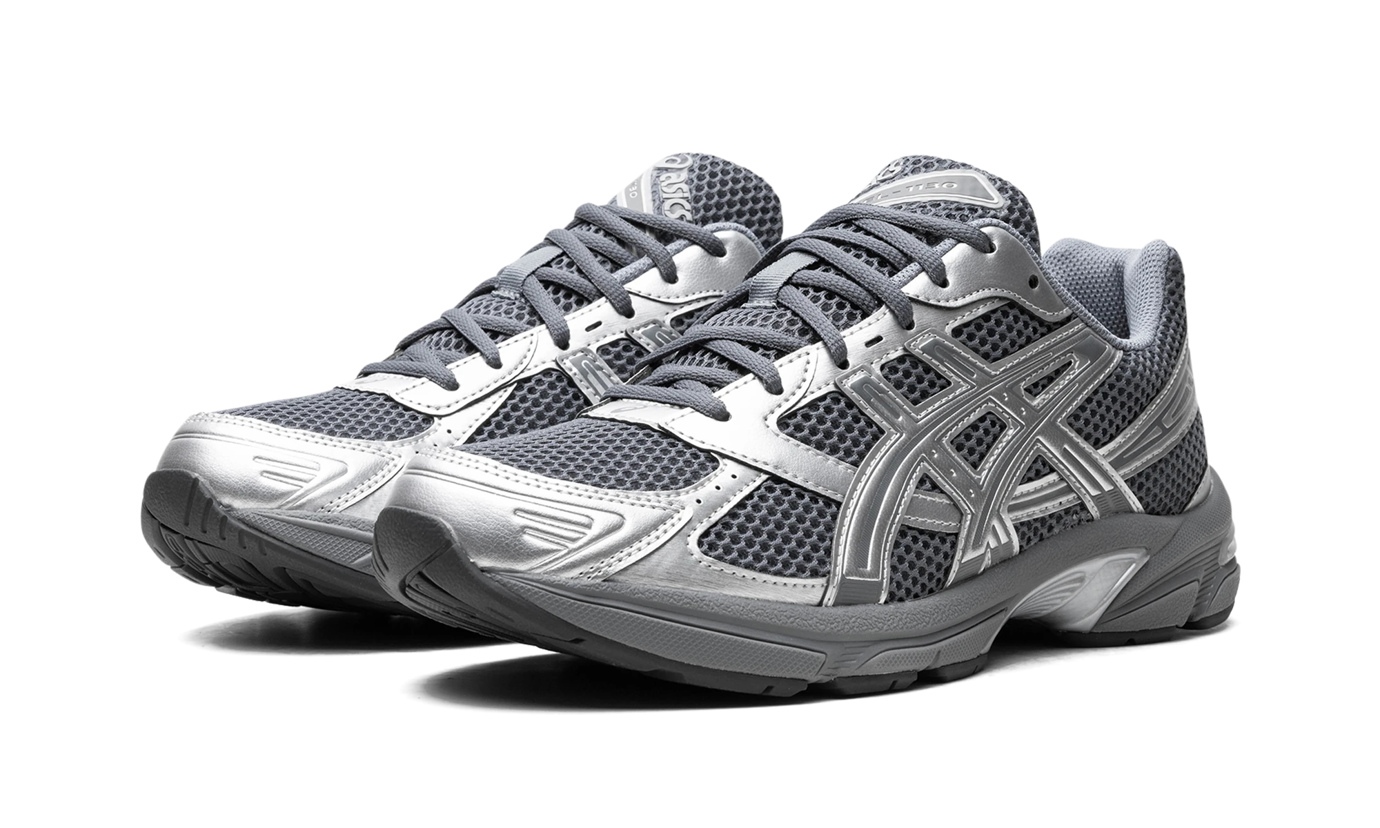 Detail of the inner side of the sneaker ASICS Gel-1130 Steel Grey Pure Silver (1201A934-020) gris et argent.