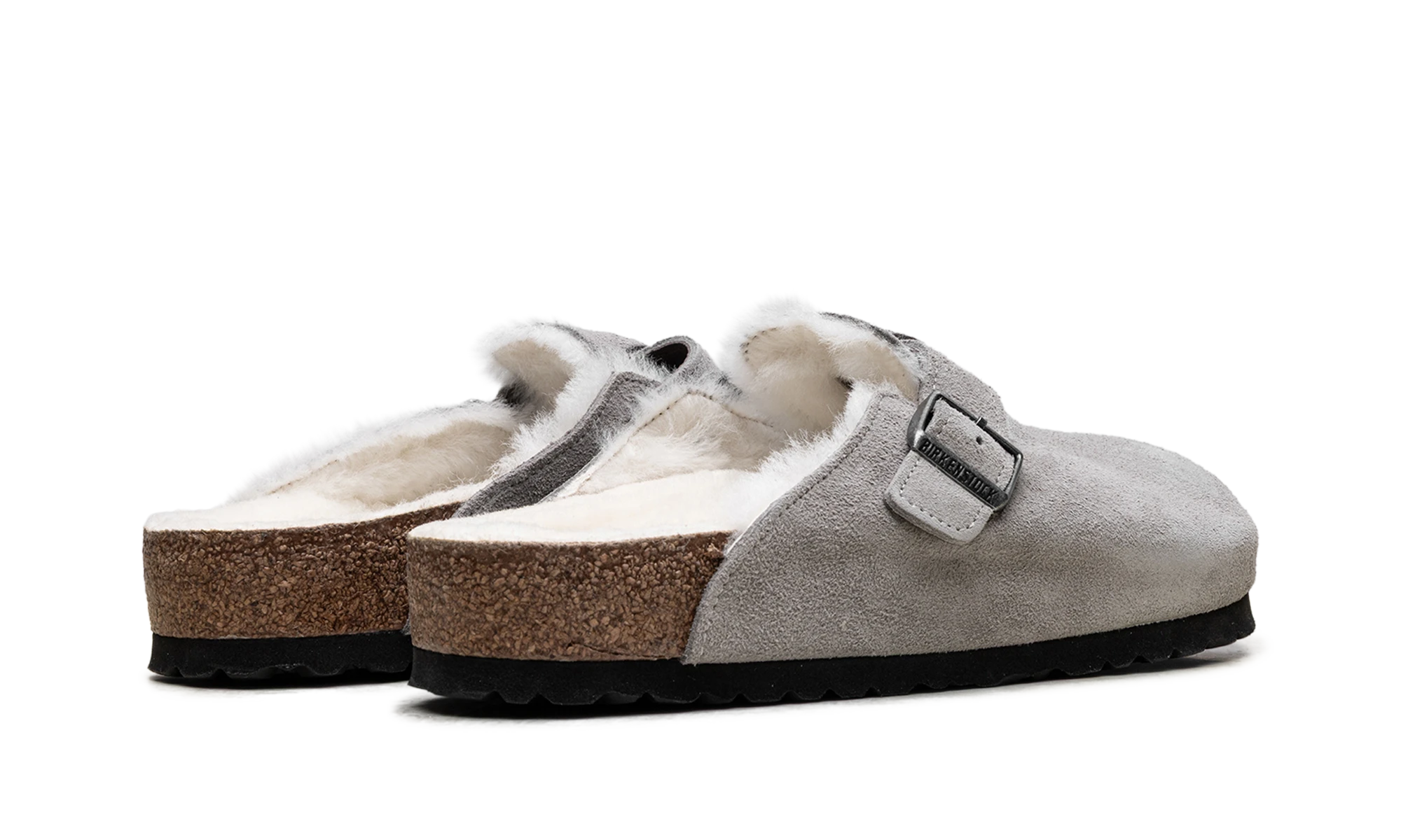 Pair of sneakers Birkenstock Boston Shearling Suede Stone Coin (1017650/1017651) brand new and authentic with original box.