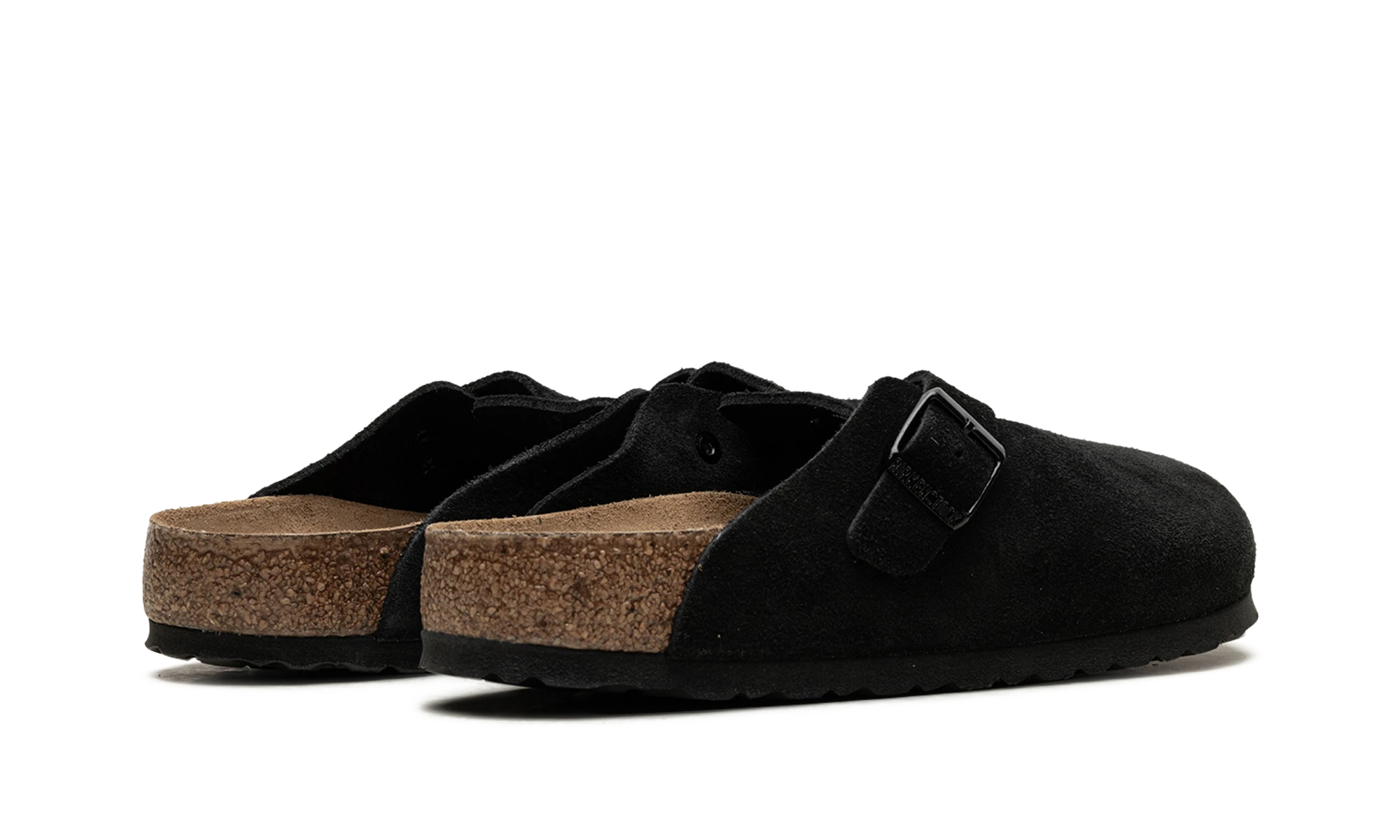 Чифт маратонки Birkenstock Boston Soft Footbed Suede Black (0660471/0660473) – нови и автентични с оригинална кутия.