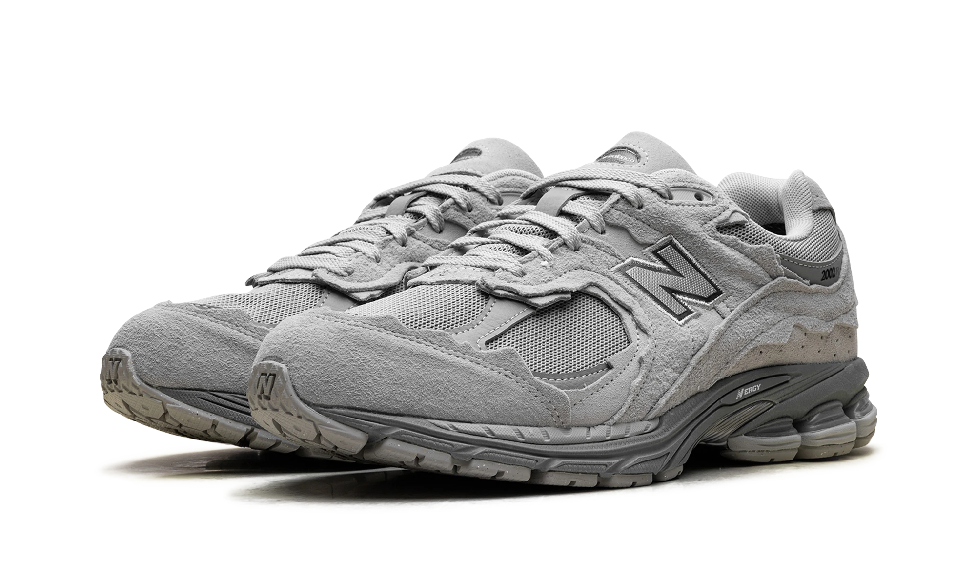 Detail van de binnenkant van de sneaker New Balance 2002R Gore-Tex Protection Pack Slate Grey (U200227R) gris.