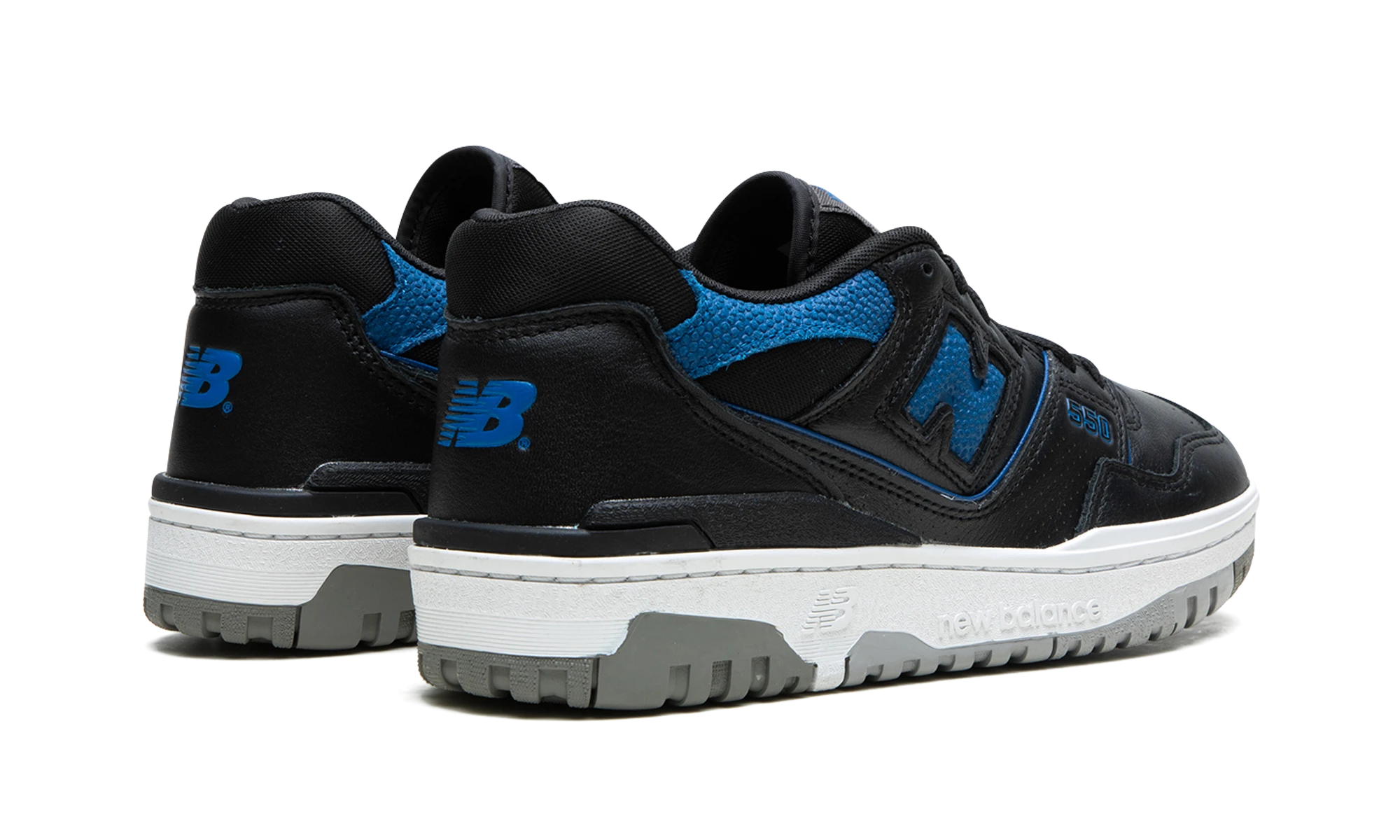 Pár tenisky New Balance 550 Black Blue Groove (BB550PLB) – nových a autentických s originálnou krabicou.