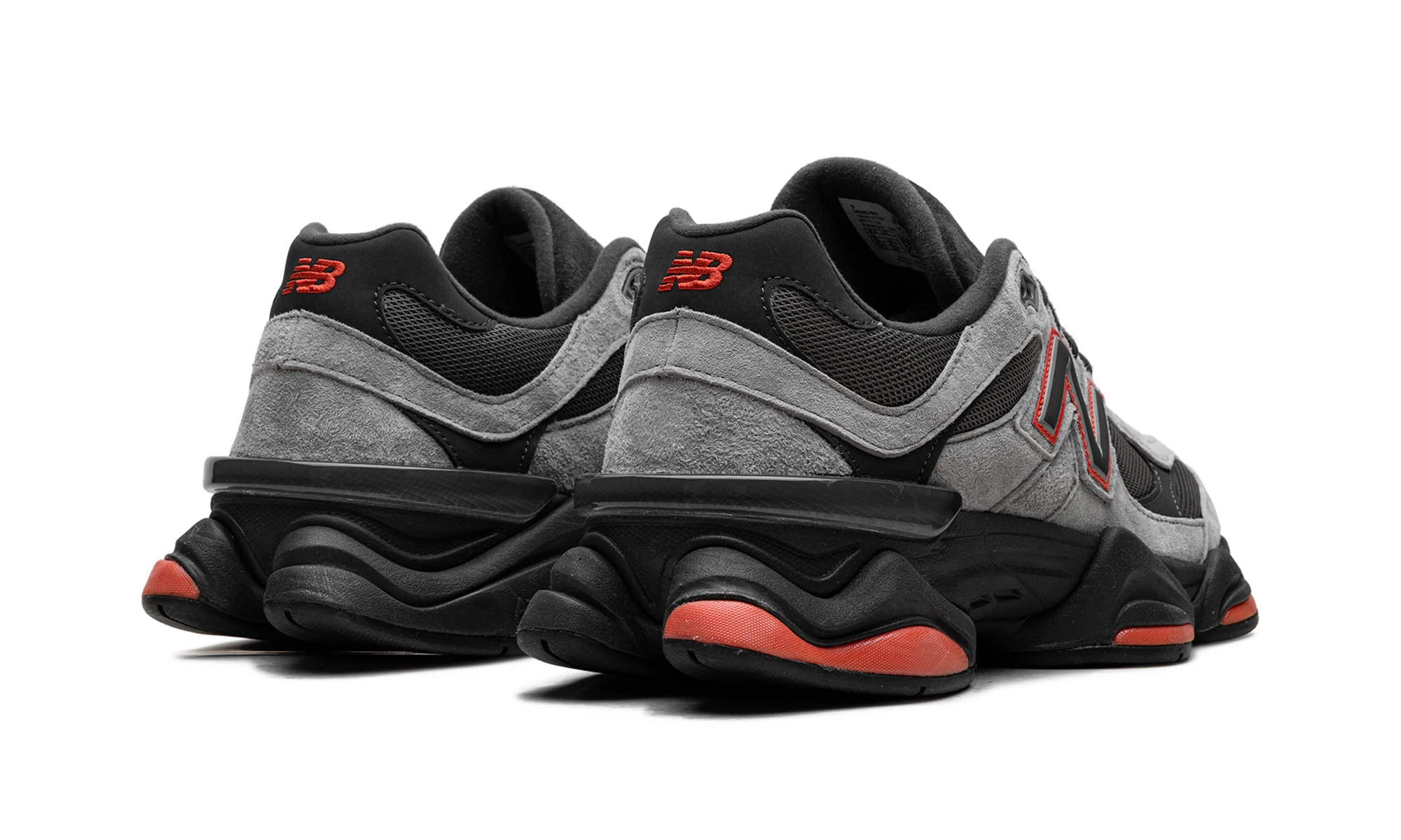 Pair of sneakers New Balance 9060 Grey Black Red JD Sports Exclusive (U9060JBO) brand new and authentic with original box.
