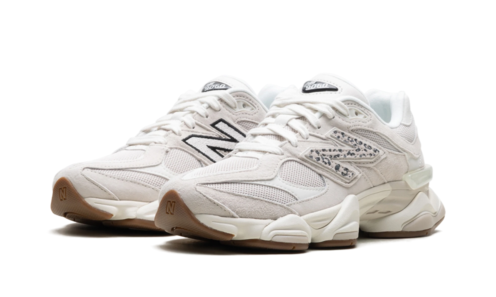 New Balance 9060 Sea Salt Leopard Print (U9060ASP) - front view