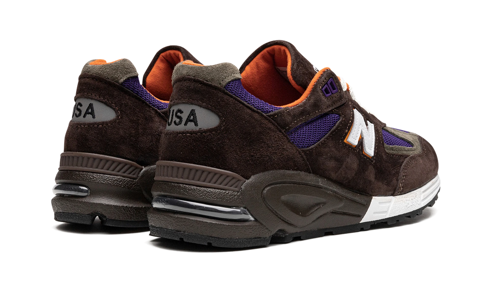 Par sneakers New Balance 990v2 MiUSA Brown Purple (M990BR2) – splinterny og autentisk med originalæske.