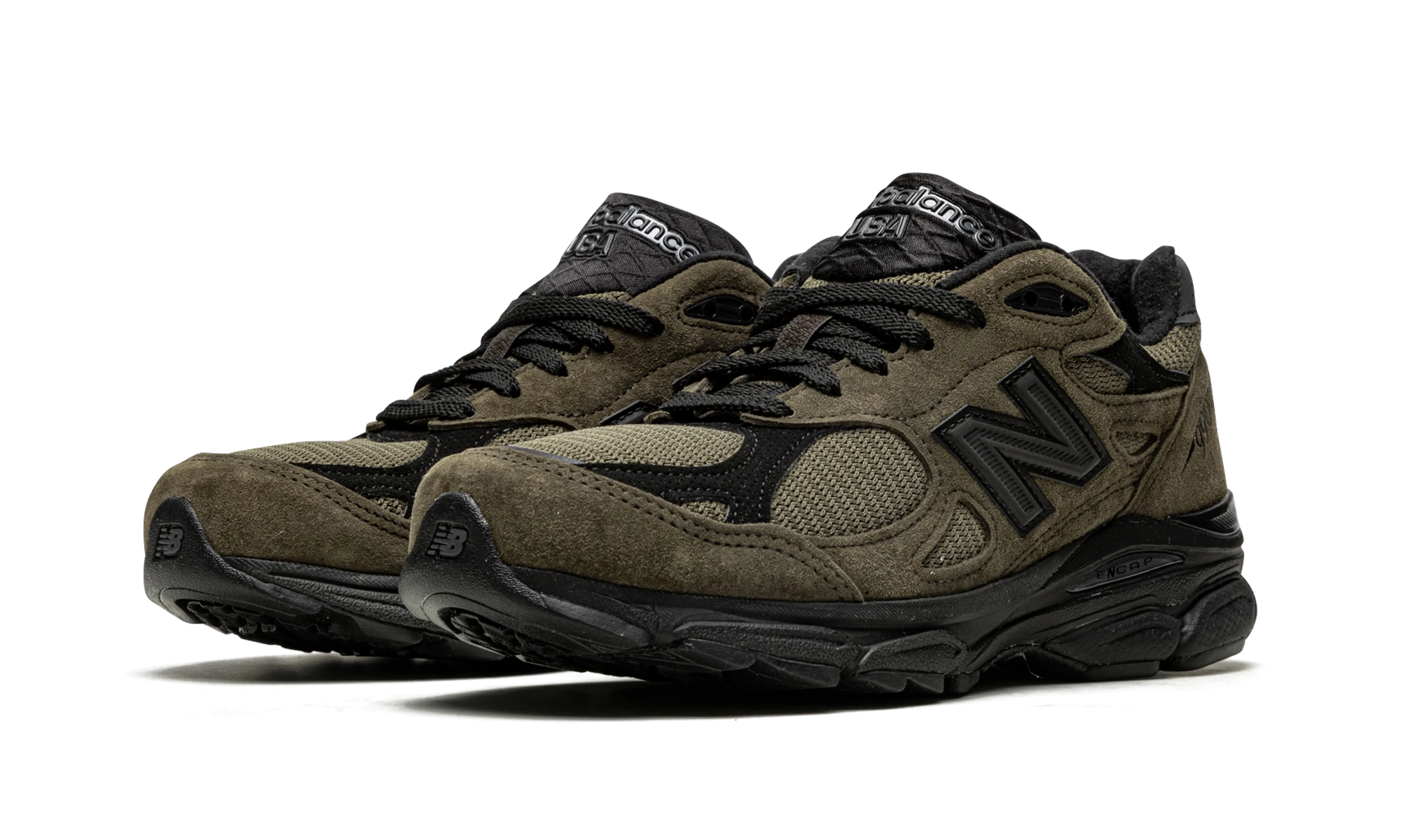 New Balance 990v3 MiUSA JJJJound Brown Black (M990JJ3) - front view