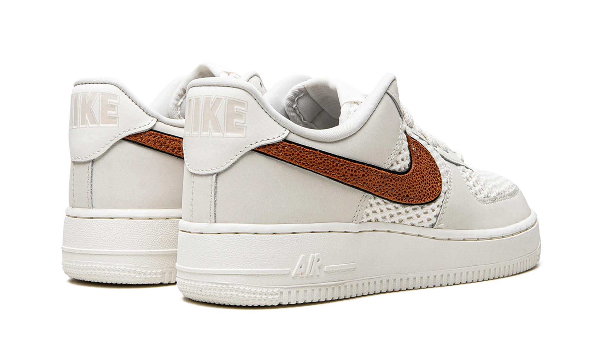Pair of sneakers Nike Air Force 1 Low Basketball Leather Light Bone Sail (DZ5228-100) brand new and authentic with original box.