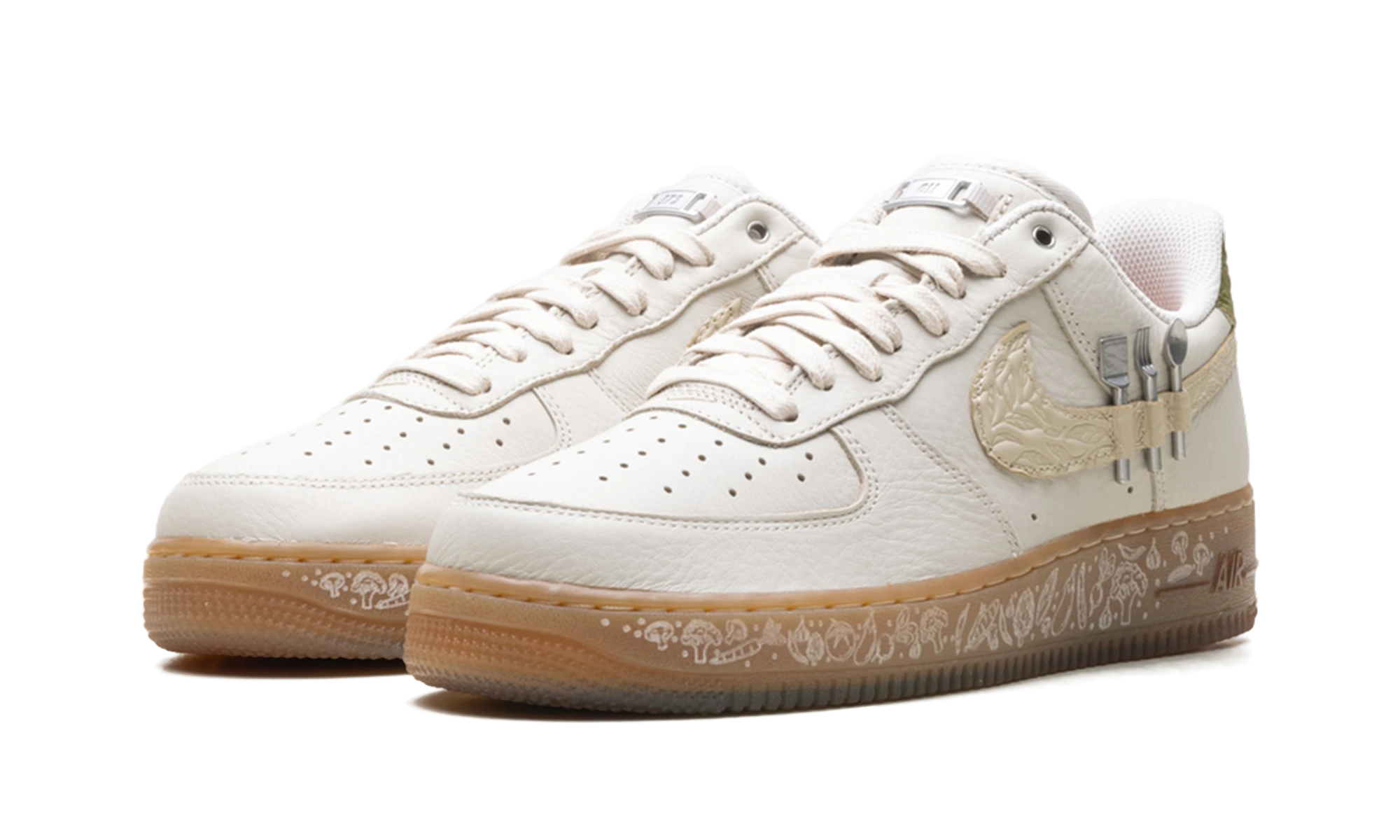 Detail vnútornej strany teniska Nike Air Force 1 Low Doernbecher Oli Fasone-Lancaster (IO7688-921) multicolore.