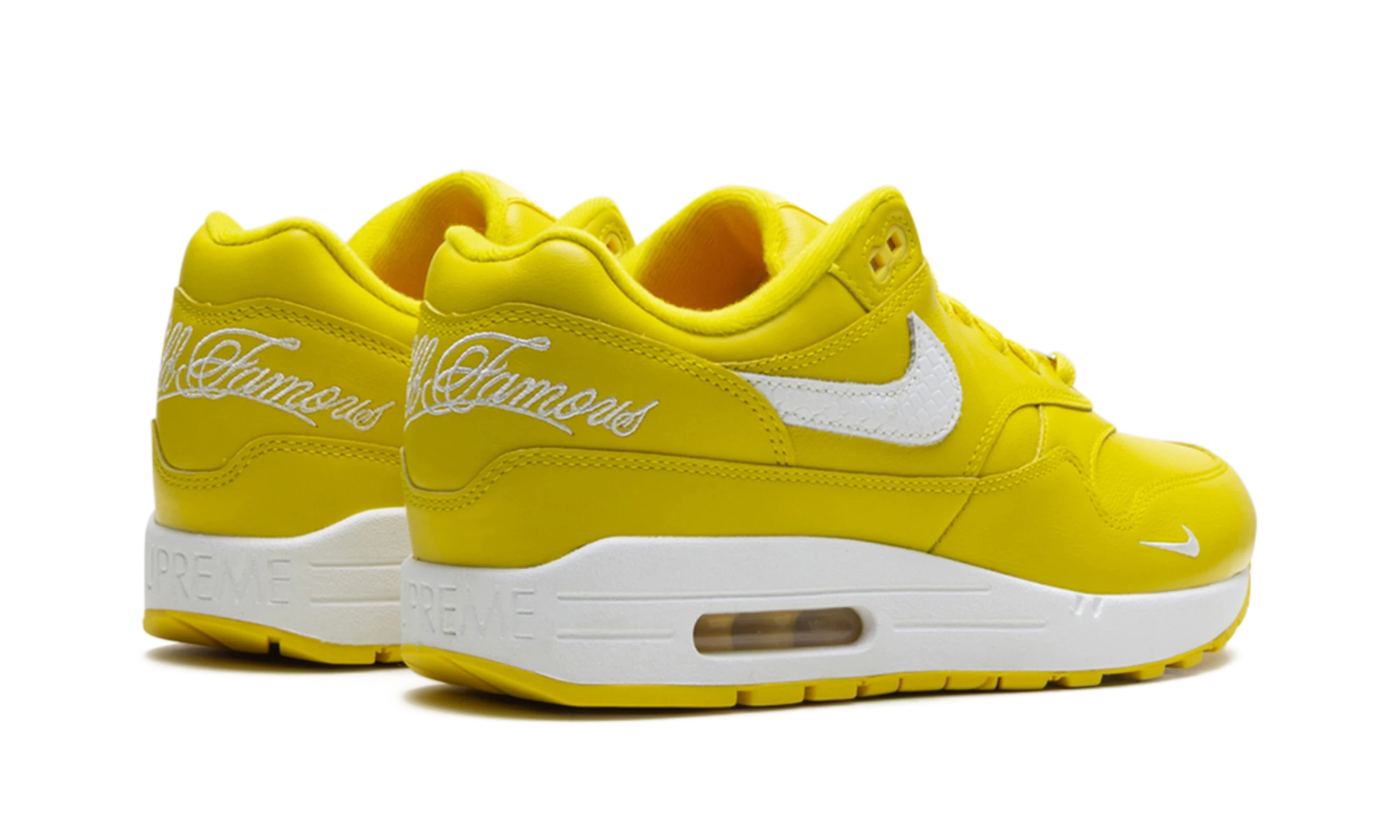 cipők Nike Air Max 1 '87 SP Supreme Speed Yellow (HF8813-700) pár – vadonatúj és hiteles eredeti dobozzal.