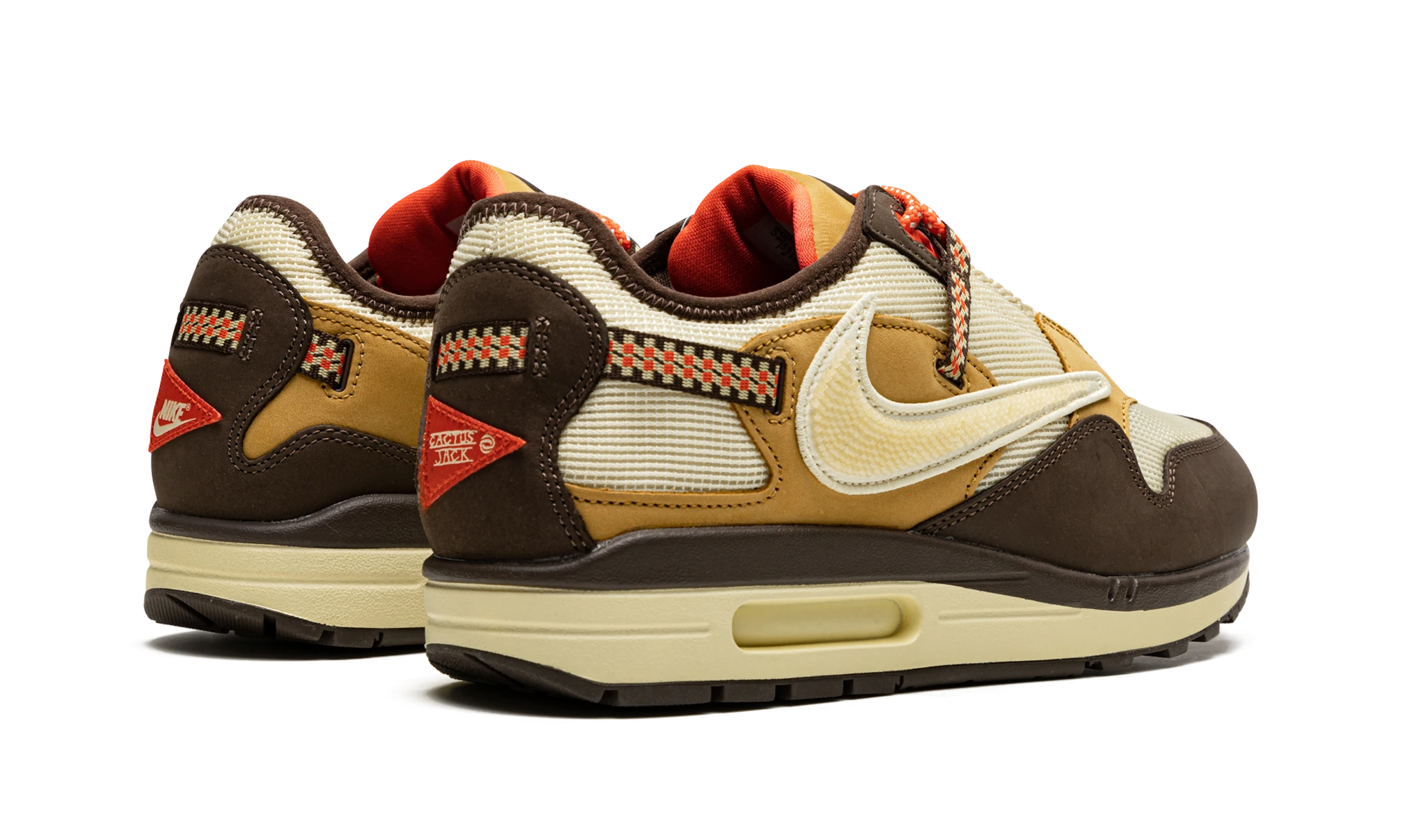 Pair of sneakers Nike Air Max 1 Travis Scott Cactus Jack Baroque Brown (DO9392-200) brand new and authentic with original box.