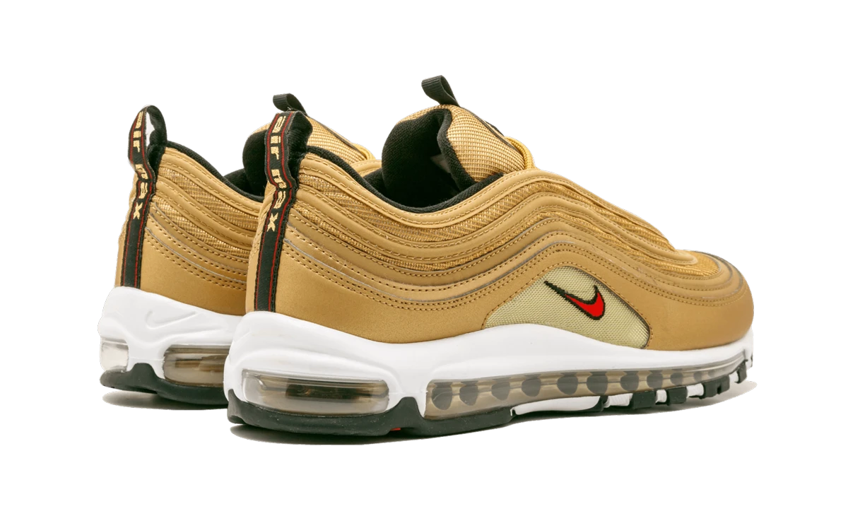 Pair of sneakers Nike Air Max 97 Metallic Gold (884421-700) brand new and authentic with original box.