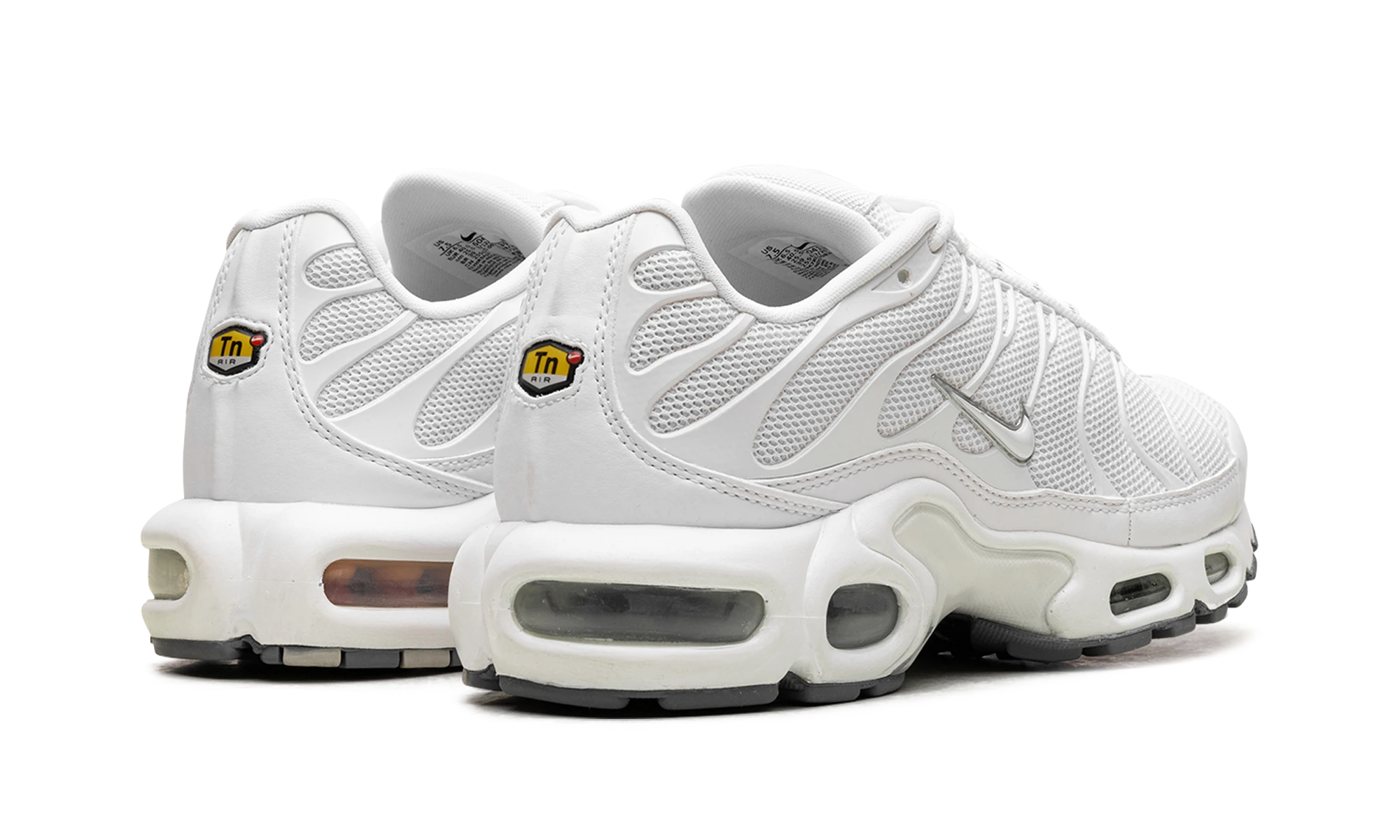 Paar Sneaker Nike Air Max Plus White (604133-139) – nagelneu und authentisch mit Originalkarton.