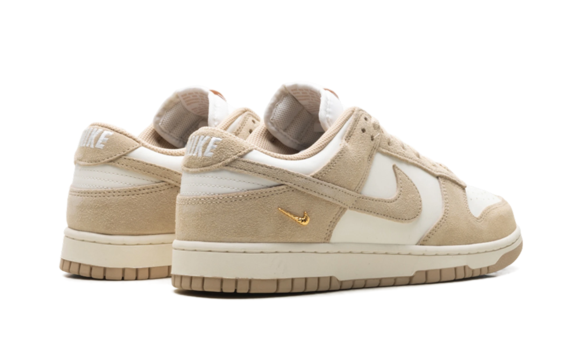 Pair of sneakers Nike Dunk Low Sail Metallic Gold Linen (IO4244-101) brand new and authentic with original box.