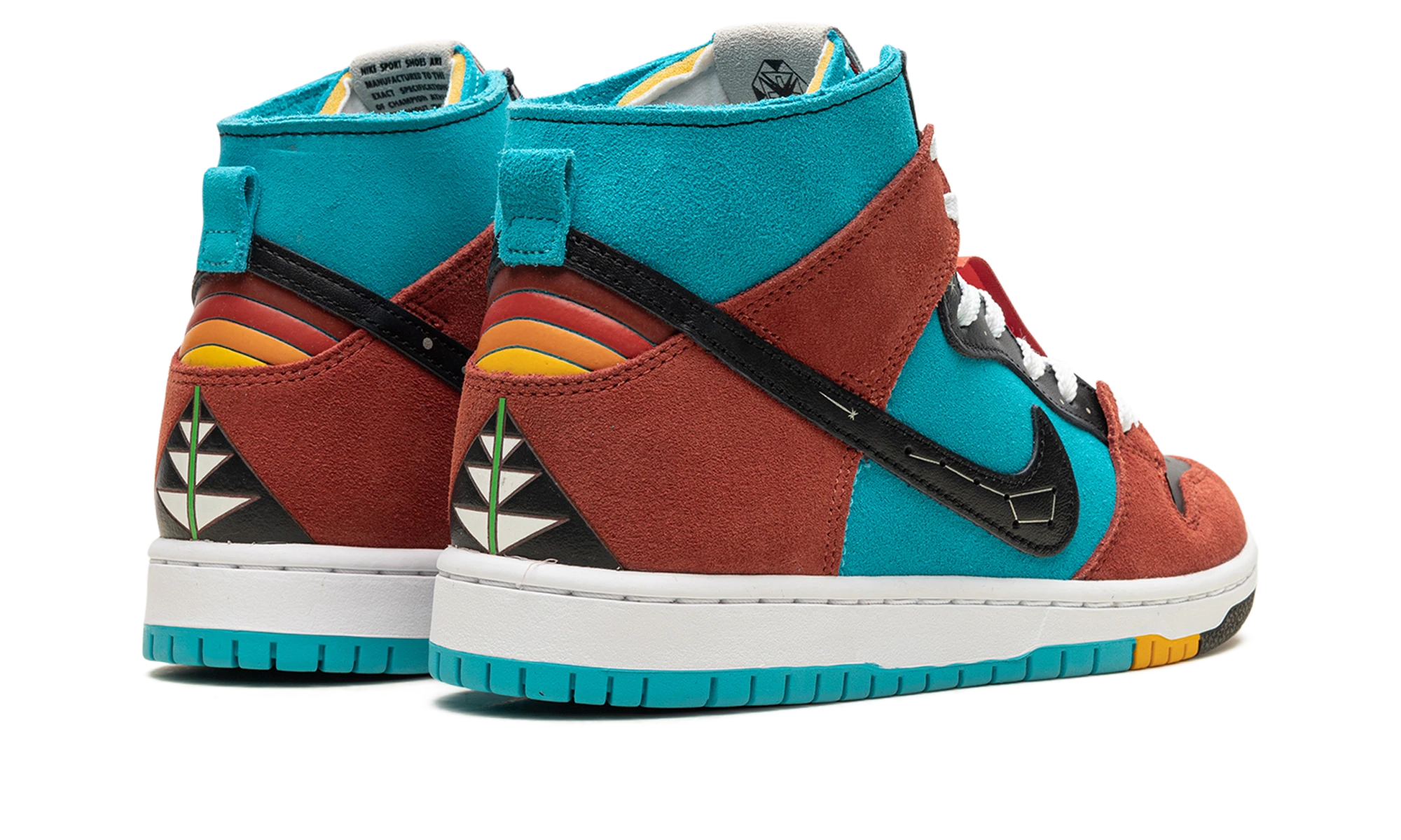 Nike SB Dunk High Di'orr Greenwood Navajo Arts (FQ1775-400) - back view