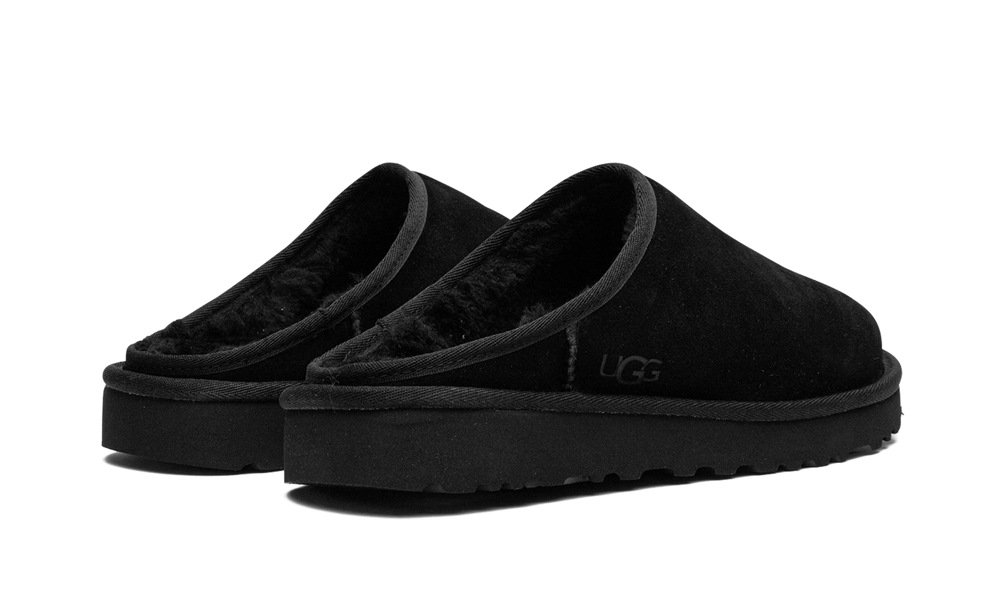Coppia di scarpe UGG Classic Slip-On Black (1129290-BLK) nuove e autentiche con scatola originale.