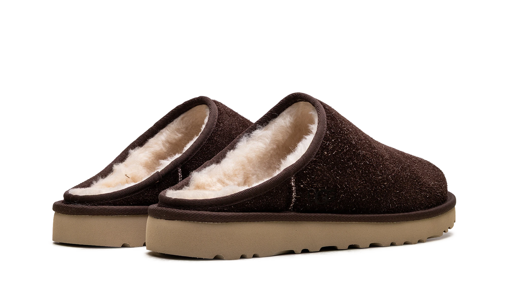 UGG Classic Slip-On Shaggy Suede Slipper Burnt Cedar (1153104-BCDR) - back view
