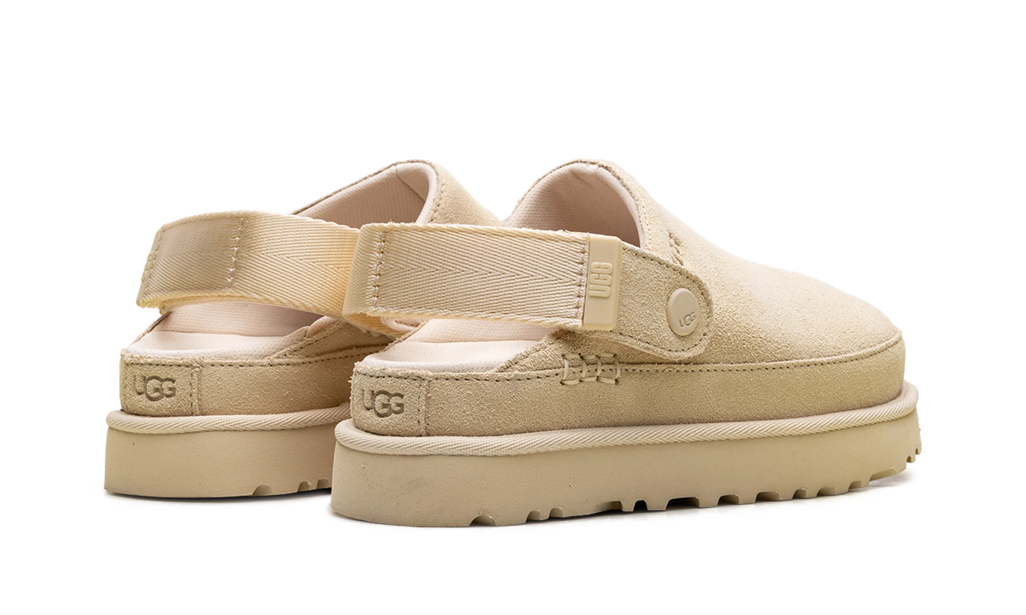 Paar UGG Goldenstar Clog „Pale Buttercup“-Sneaker (1138252-PBT), komplettes Paar, neu und authentifiziert mit Originalverpackung. Erhältlich bei MNR Sneakers in 20 europäischen Ländern. / UGG Goldenstar Clog "Pale Buttercup" (1138252-PBT) sneakers, pair with original box — MNR Sneakers.