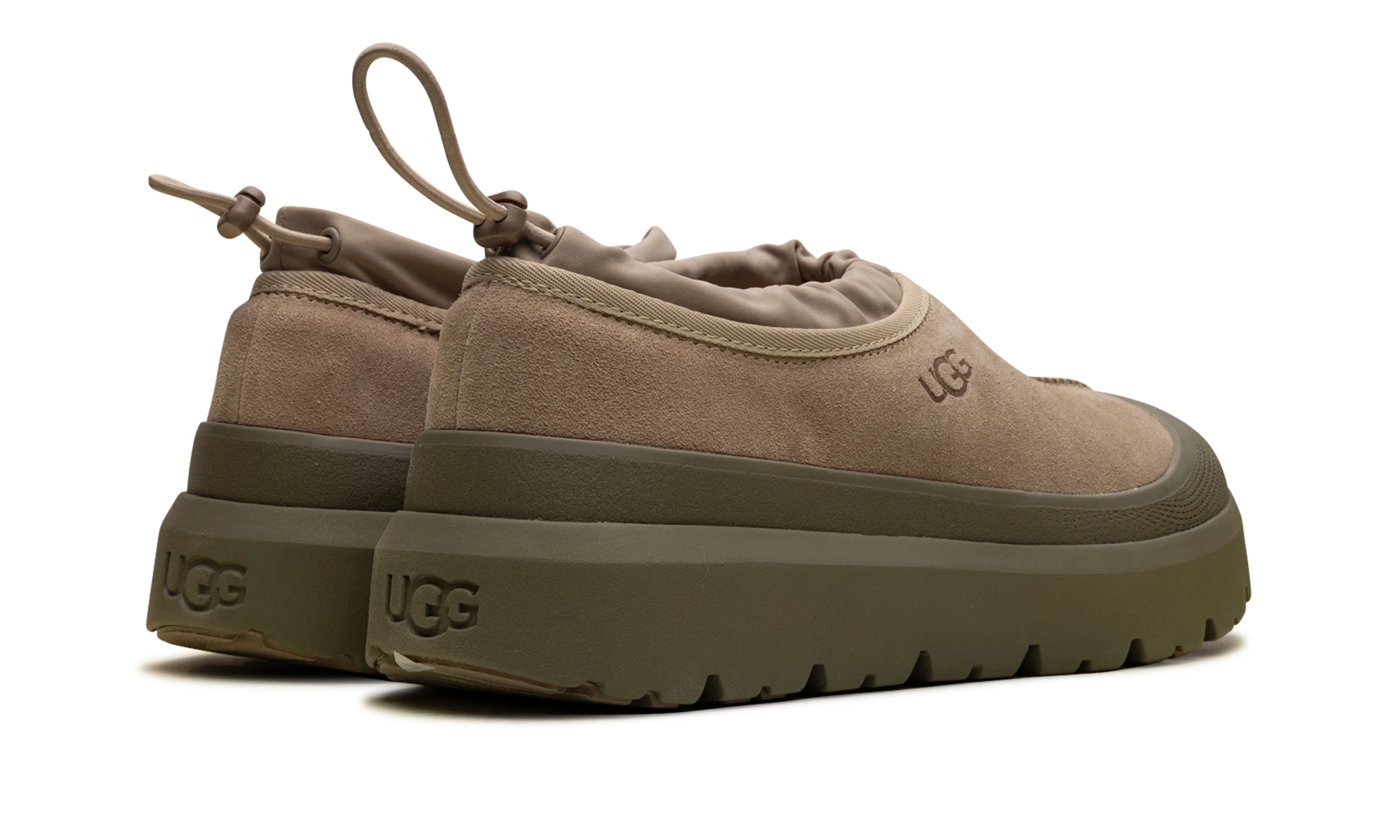 Pair of slippers UGG Tasman Weather Hybrid Slipper Dune Burnt Olive brand new and authentic with original box.