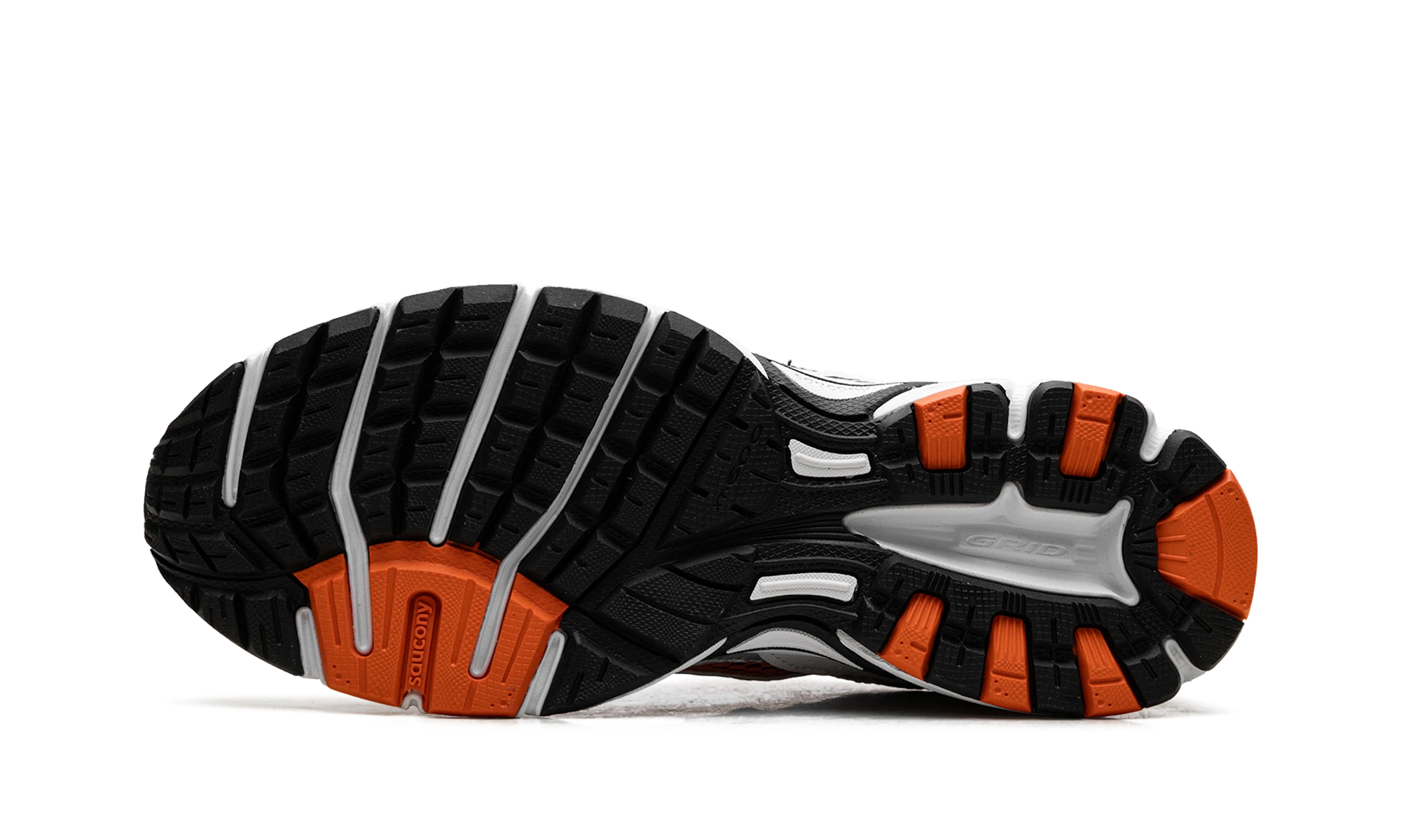 Outer rubber sole of the Saucony Ride Millennium OG Orangeade (S70812-69).