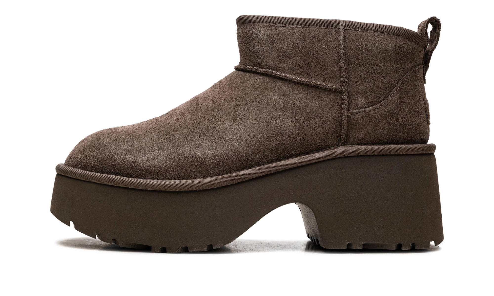 UGG Classic Ultra Mini New Heights Boot Hickory (1158311-HCK) - side view