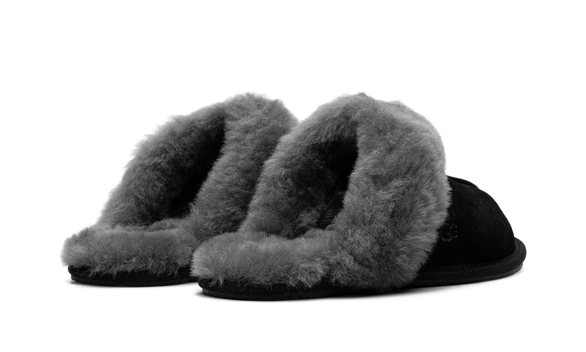 UGG Scuffette II Slipper Black Grey (1106872-BCGR) - back view
