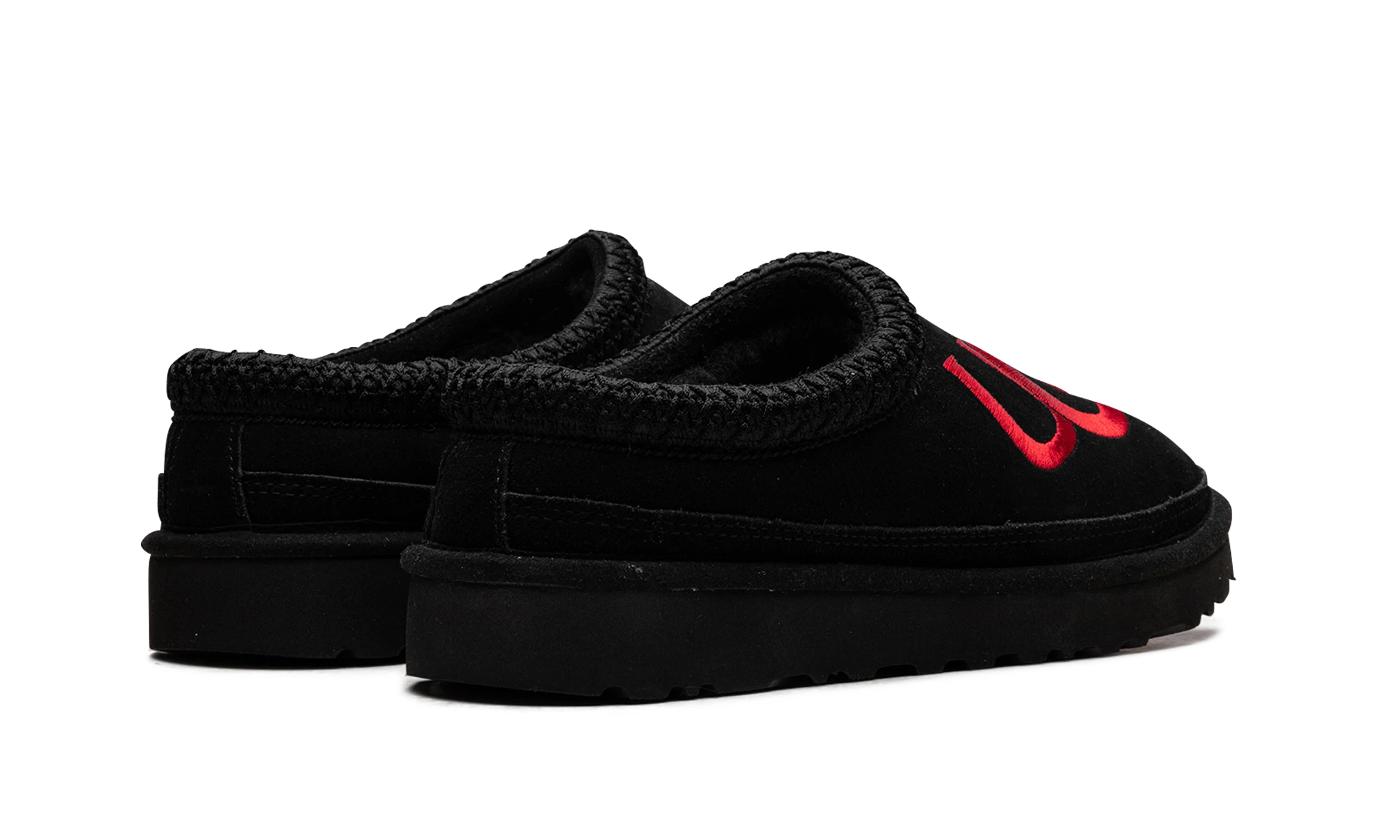 Par copate UGG Tasman Logo Slipper Black Samba Red (1112448-BSMR) – novih in pristnih z originalno škatlo.
