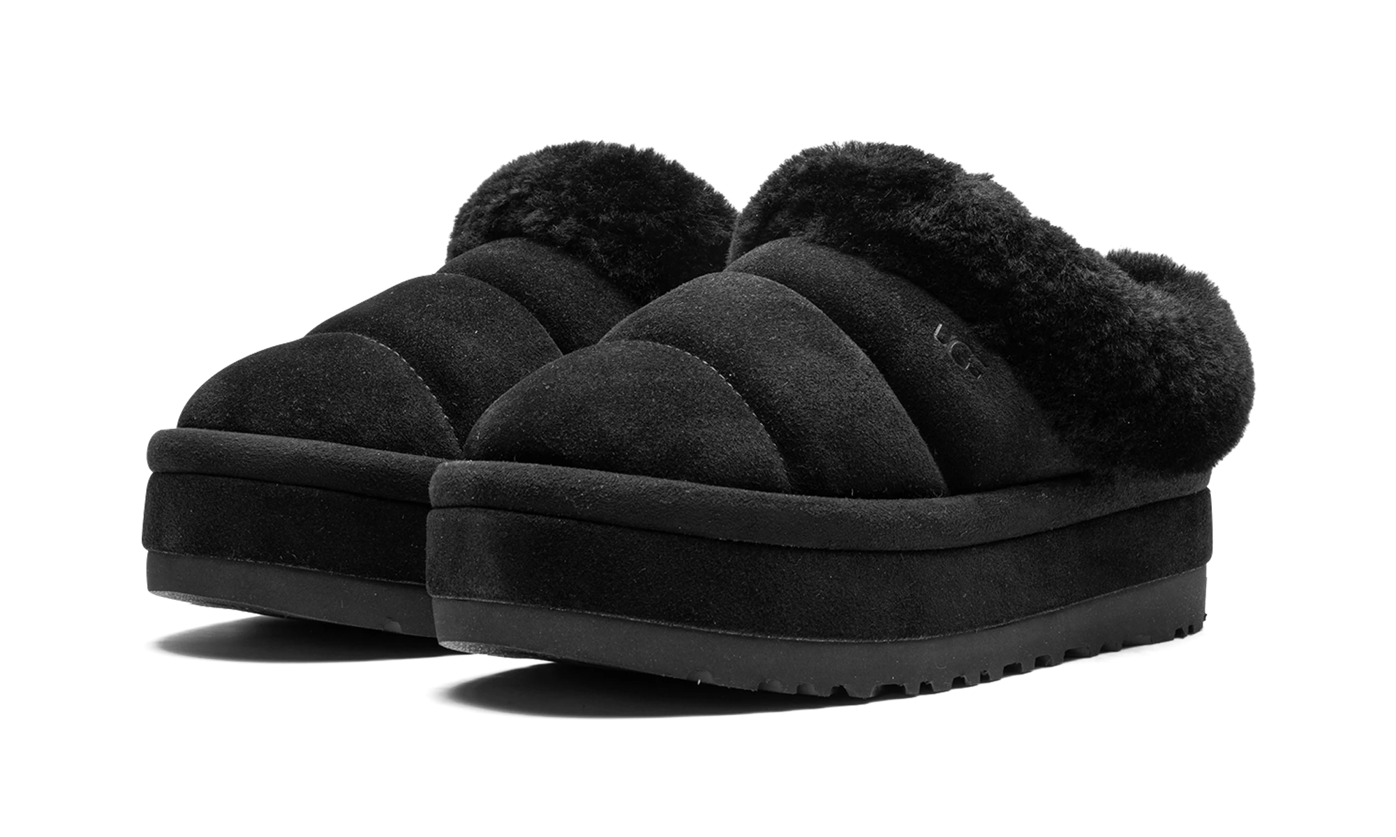 Detail of the inner side of the slipper UGG Tazzlita Slipper Black noir.